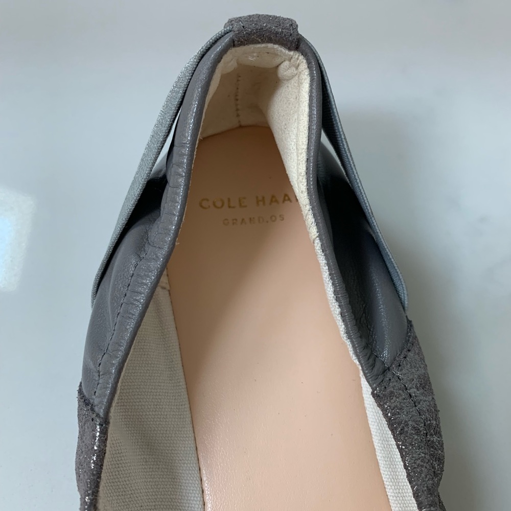 Cole Haan Metallic Strappy Ballet Flats Size 8 - Picture 8 of 8